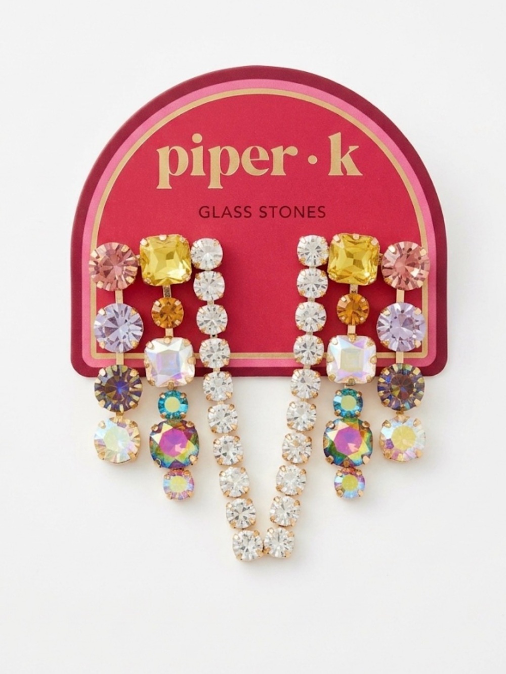 NWT ⚜️💎⚜️ Piper K Gorgeous Crystal Drop Earrings - Picture 7 of 13